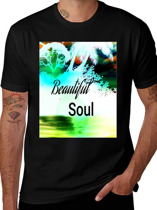 Beautiful Soul Graphic Black T-Shirt