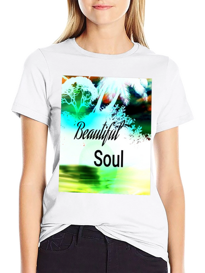 Beautiful Soul Graphic Black T-Shirt