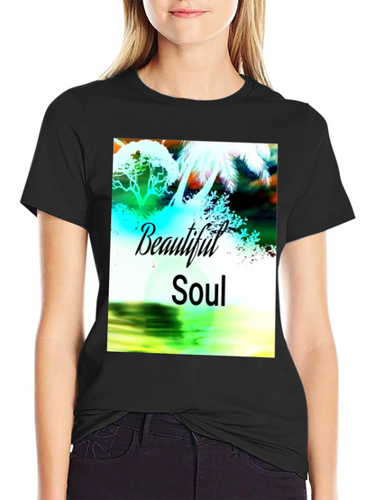 Beautiful Soul Graphic Black T-Shirt