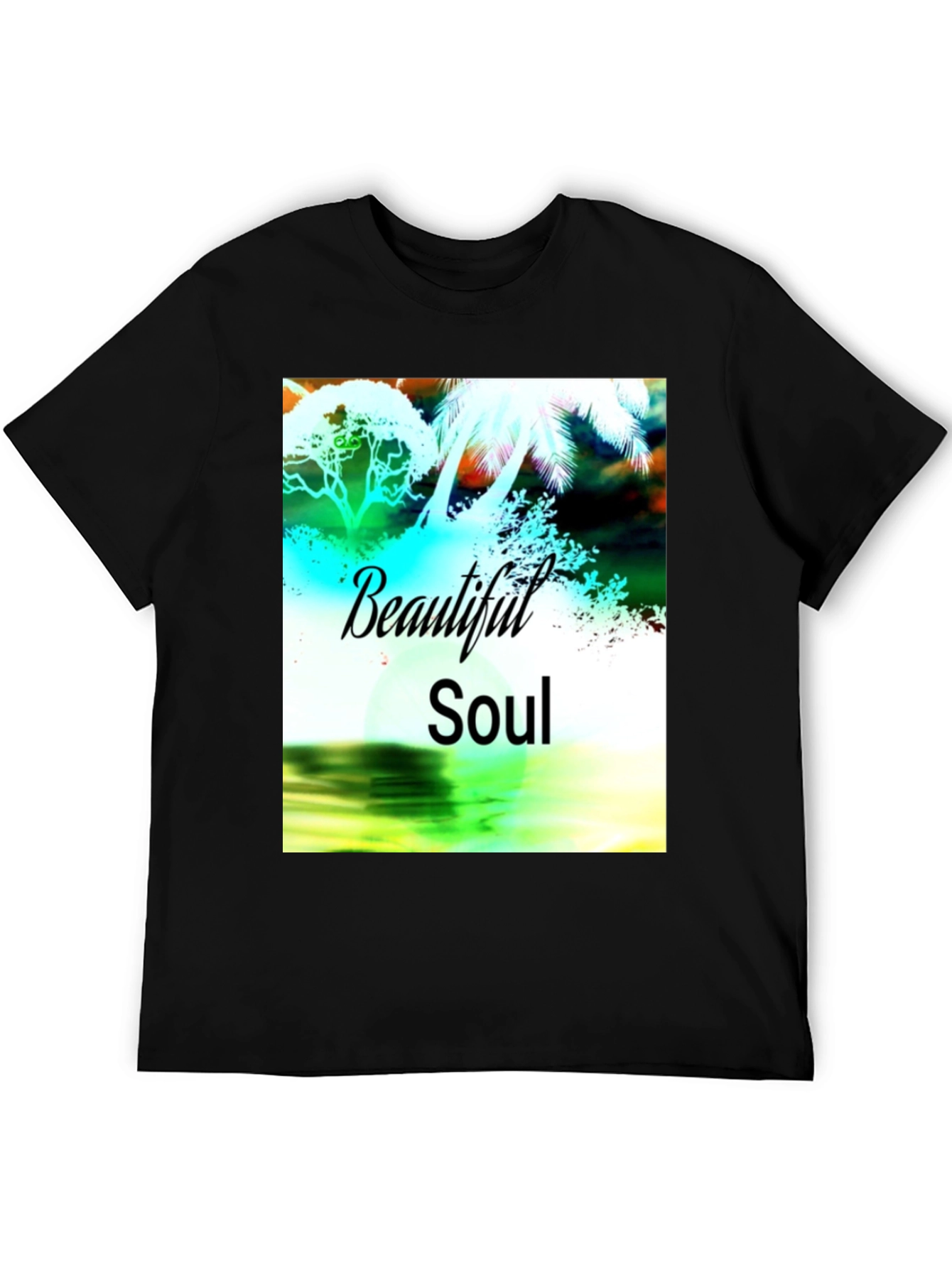 Beautiful Soul Graphic Black T-Shirt