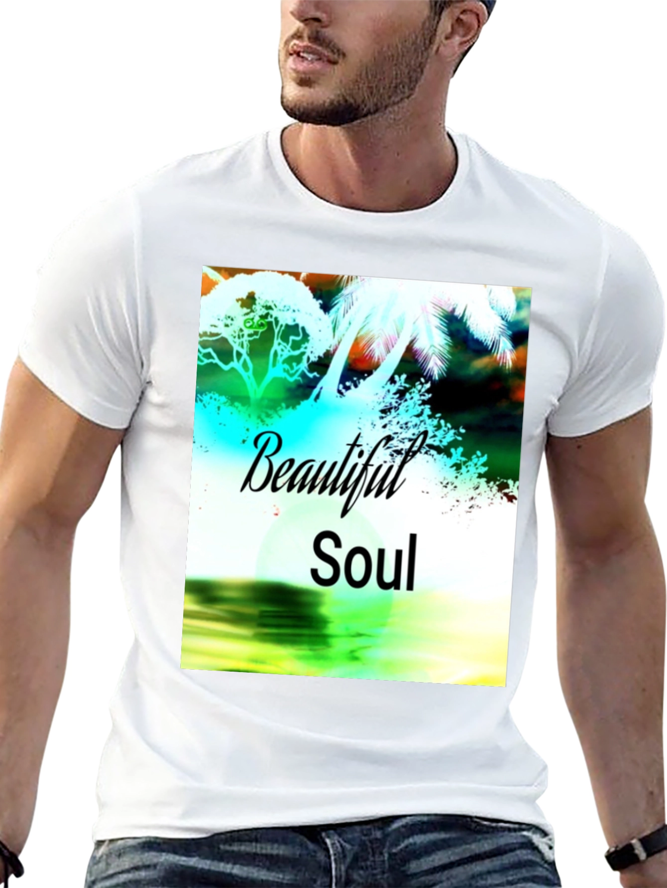 Beautiful Soul Graphic Black T-Shirt