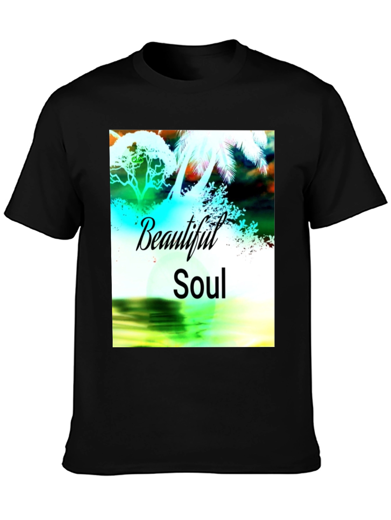 Beautiful Soul Graphic Black T-Shirt