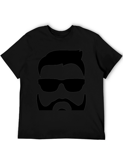 Cool Hipster Graphic Black T-Shirt