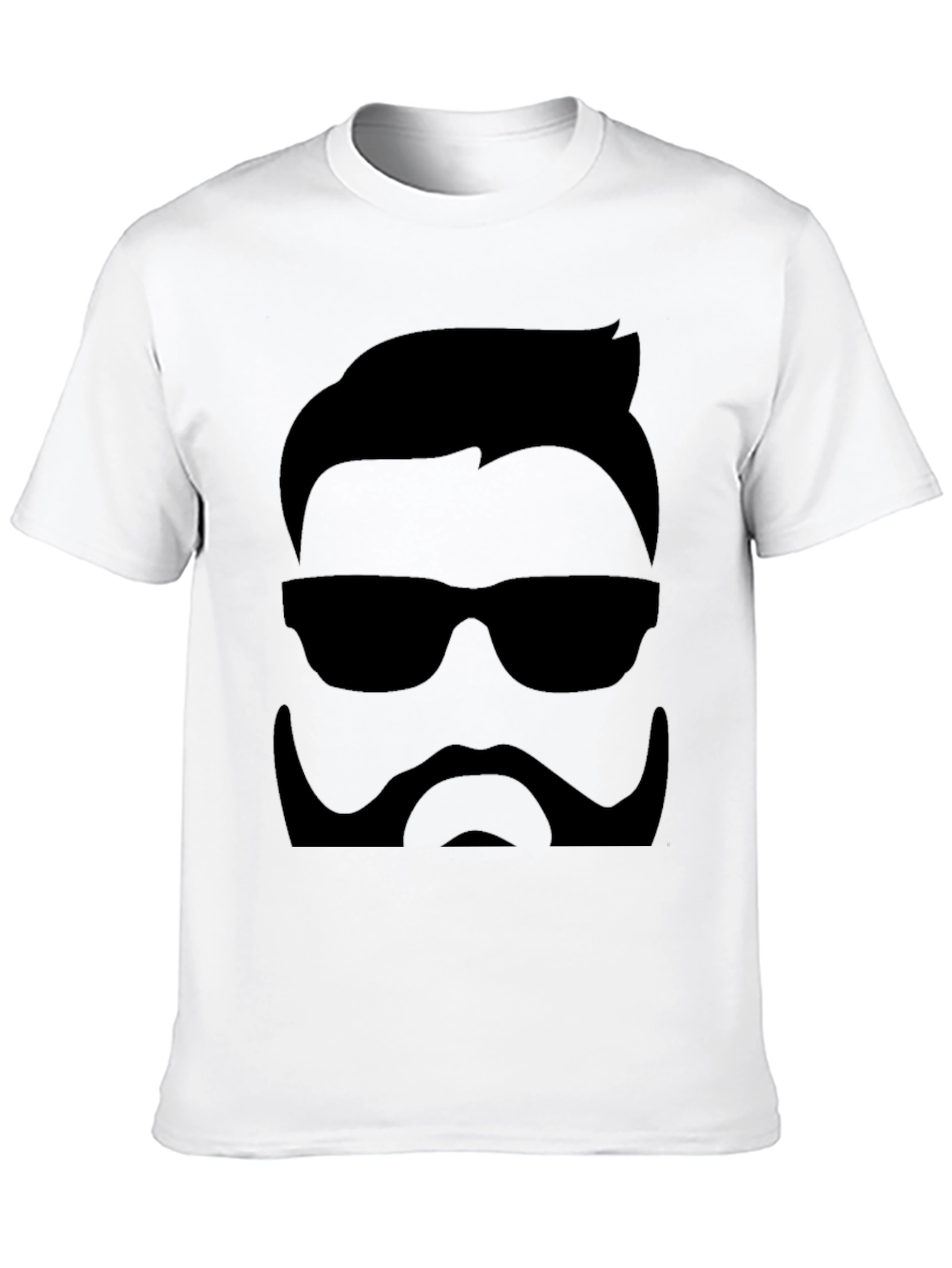 Cool Hipster Graphic Black T-Shirt