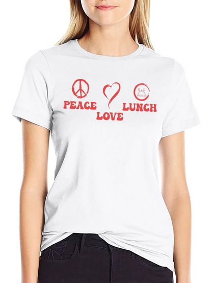 Peace Love Lunch Graphic T-Shirt