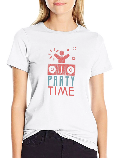 Party Time Graphic Print Tee