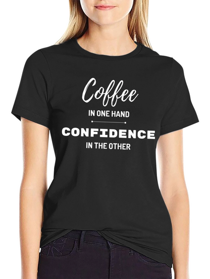 Coffee and Confidence T-Shirt - Black