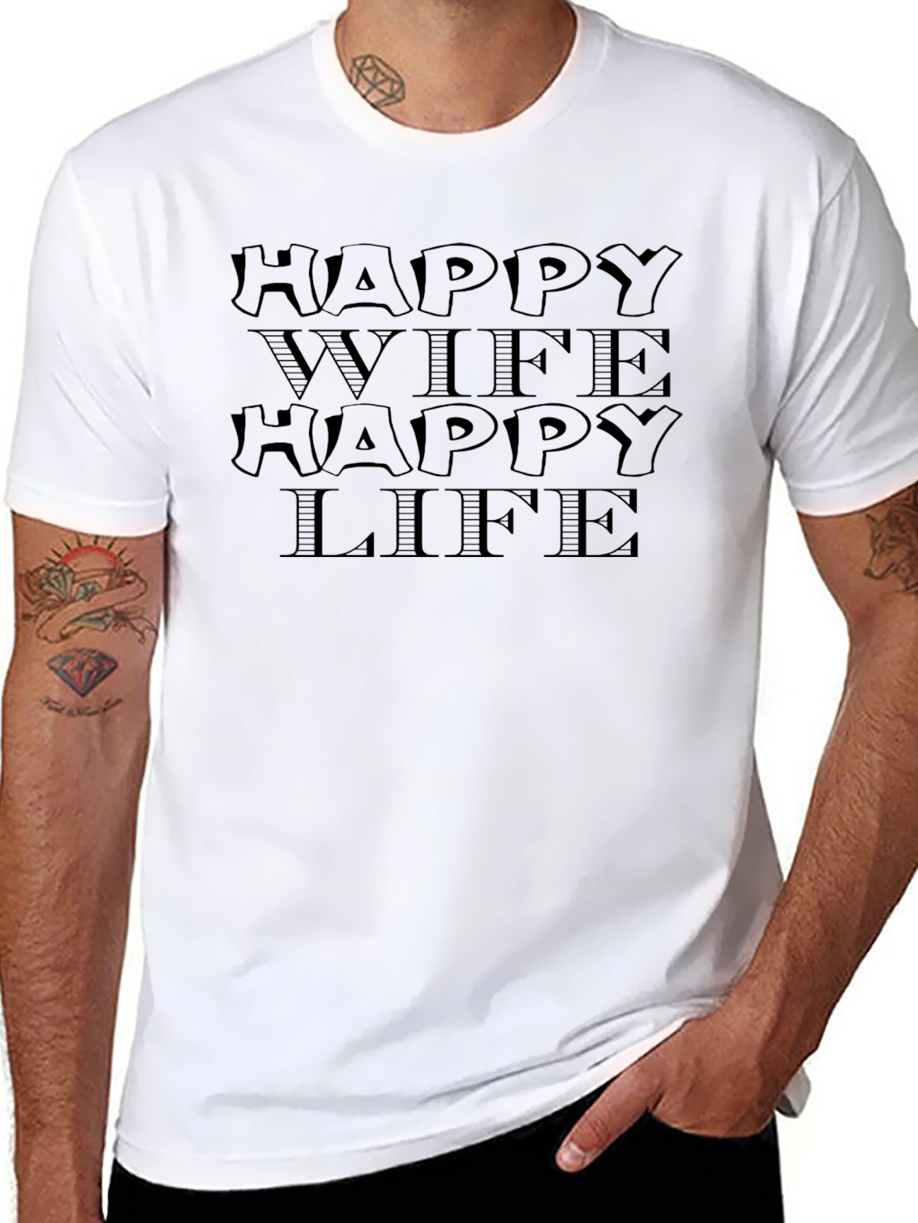 Happy Wife Happy Life Graphic Tee