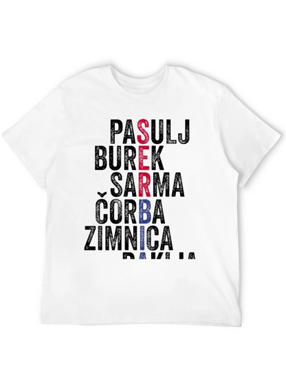 Serbian Food T-Shirt: Pasulj Burek Sarma & More!