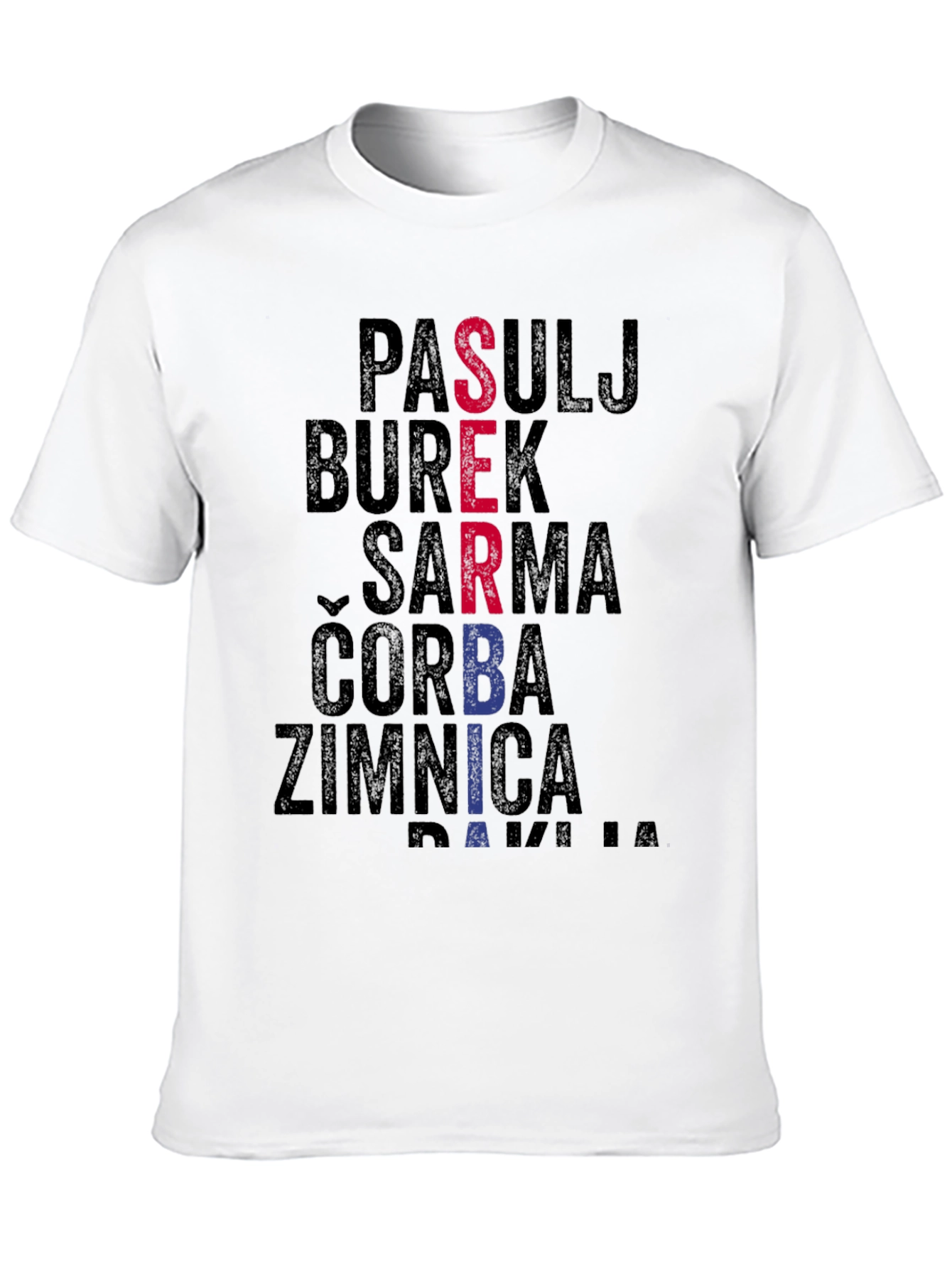 Serbian Food T-Shirt: Pasulj Burek Sarma & More!