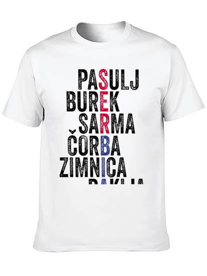Serbian Food T-Shirt: Pasulj Burek Sarma & More!