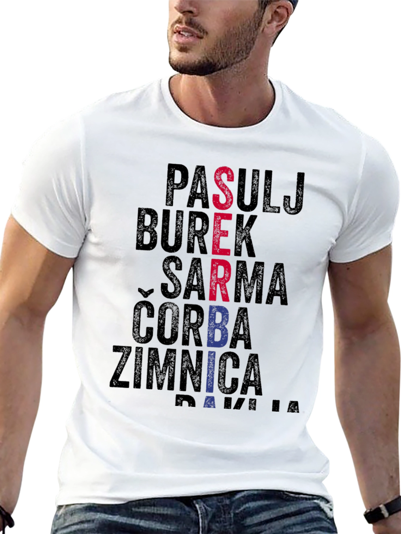 Serbian Food T-Shirt: Pasulj Burek Sarma & More!