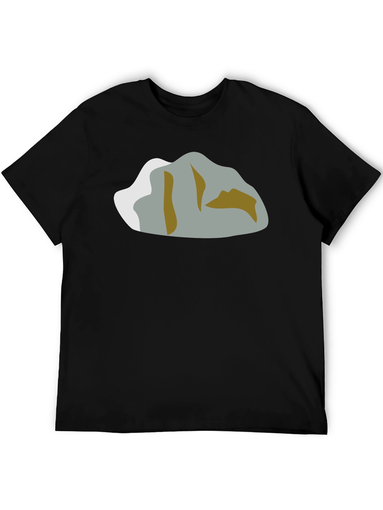 Mountain Graphic T-Shirt - Black Crew Neck Tee