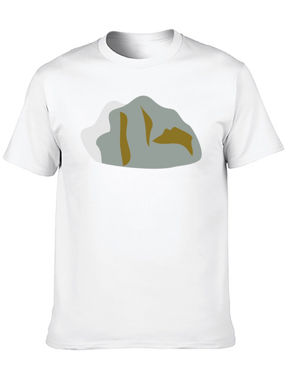 Mountain Graphic T-Shirt - Black Crew Neck Tee