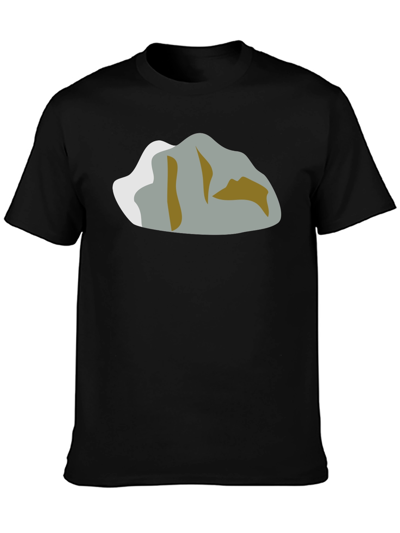Mountain Graphic T-Shirt - Black Crew Neck Tee