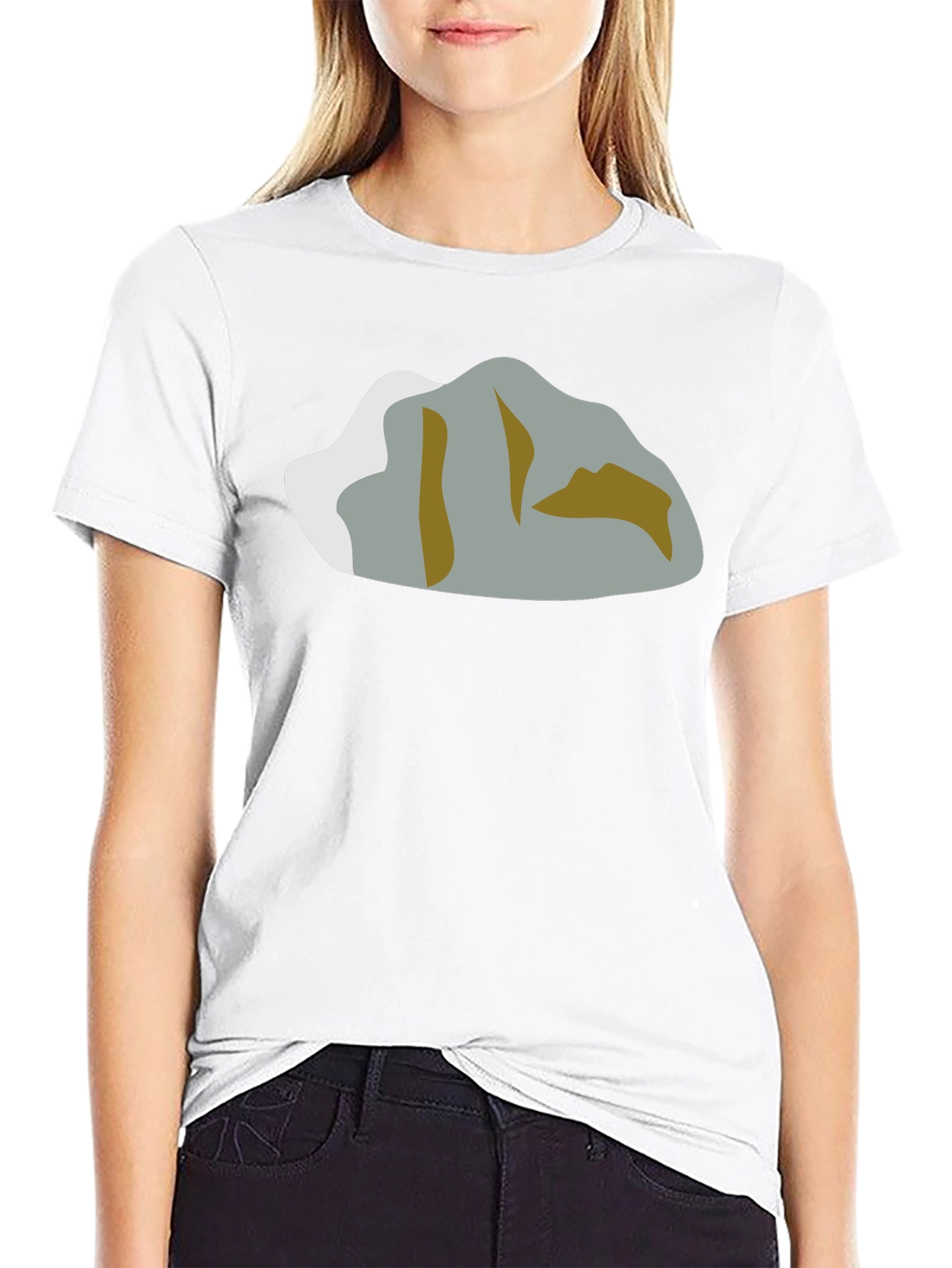 Mountain Graphic T-Shirt - Black Crew Neck Tee