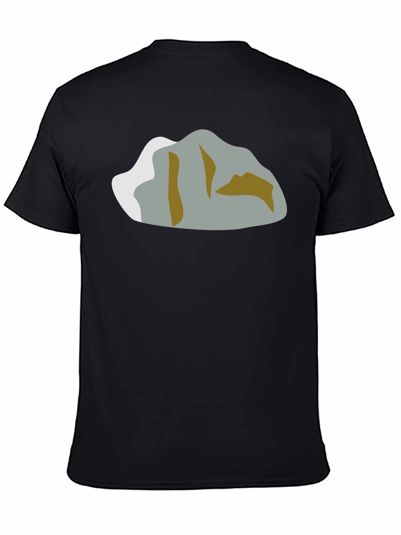 Mountain Graphic T-Shirt - Black Crew Neck Tee