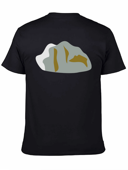 Mountain Graphic T-Shirt - Black Crew Neck Tee