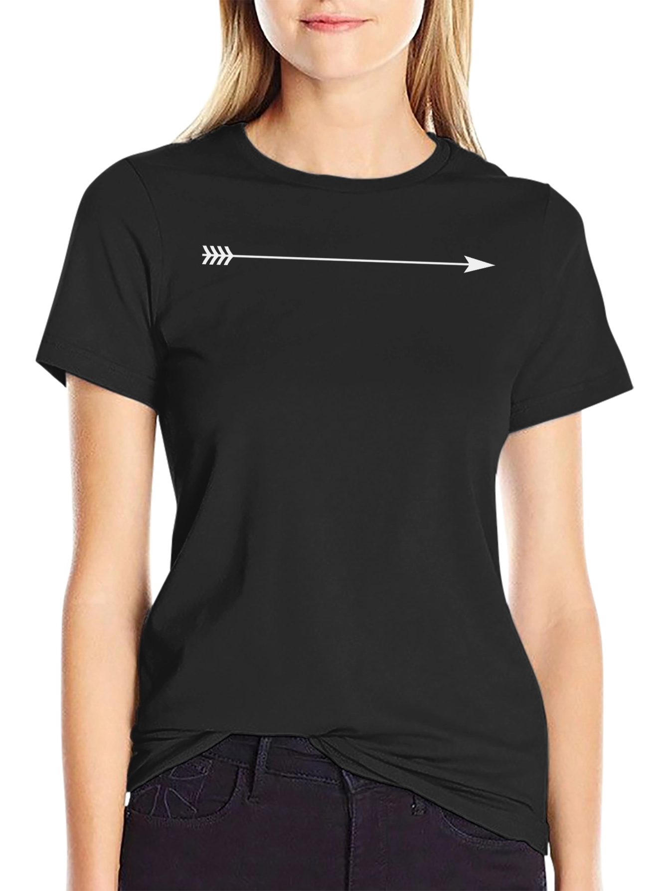 Mens Arrow Graphic Tee - Classic Black Casual Top