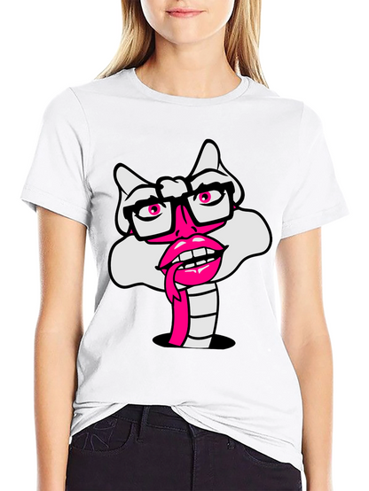 Novelty Cartoon Snake T-Shirt