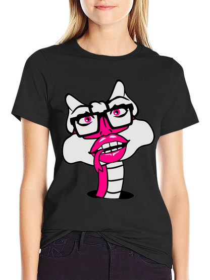 Novelty Cartoon Snake T-Shirt