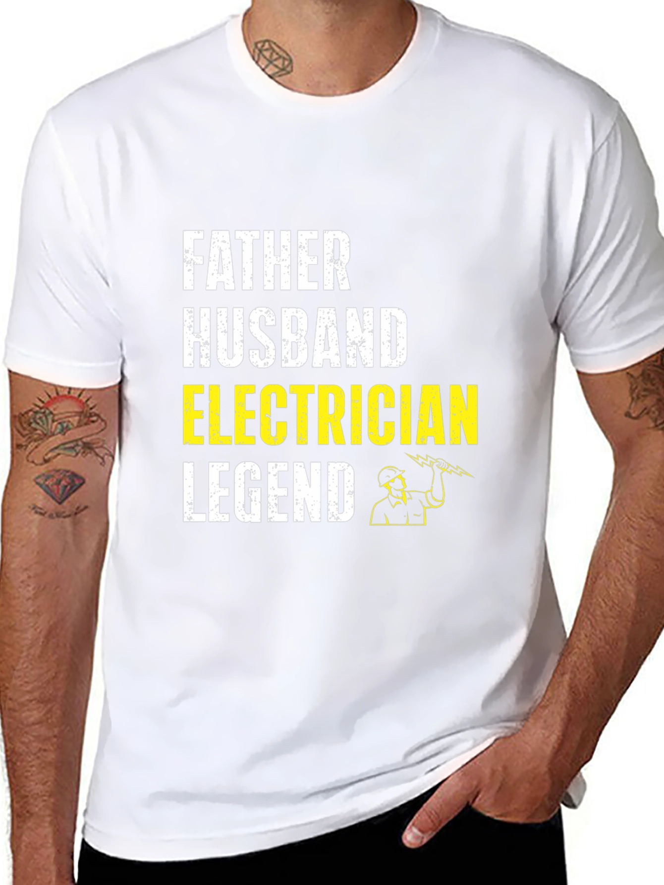 Father Husband Electrician Legend T-Shirt