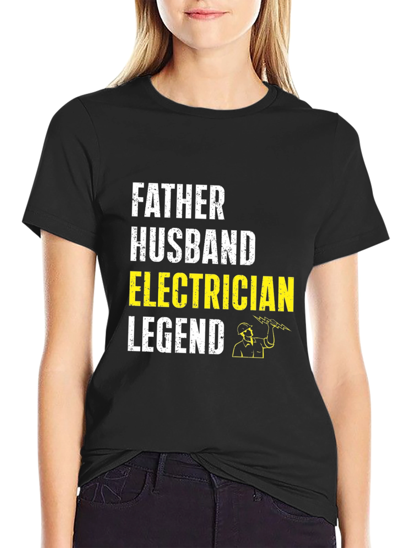 Father Husband Electrician Legend T-Shirt