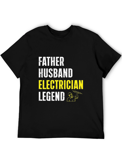 Father Husband Electrician Legend T-Shirt