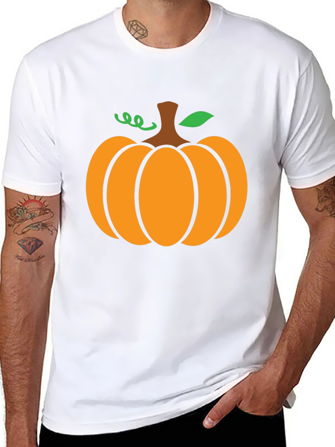 Pumpkin Graphic Tee - Halloween Festive Shirt
