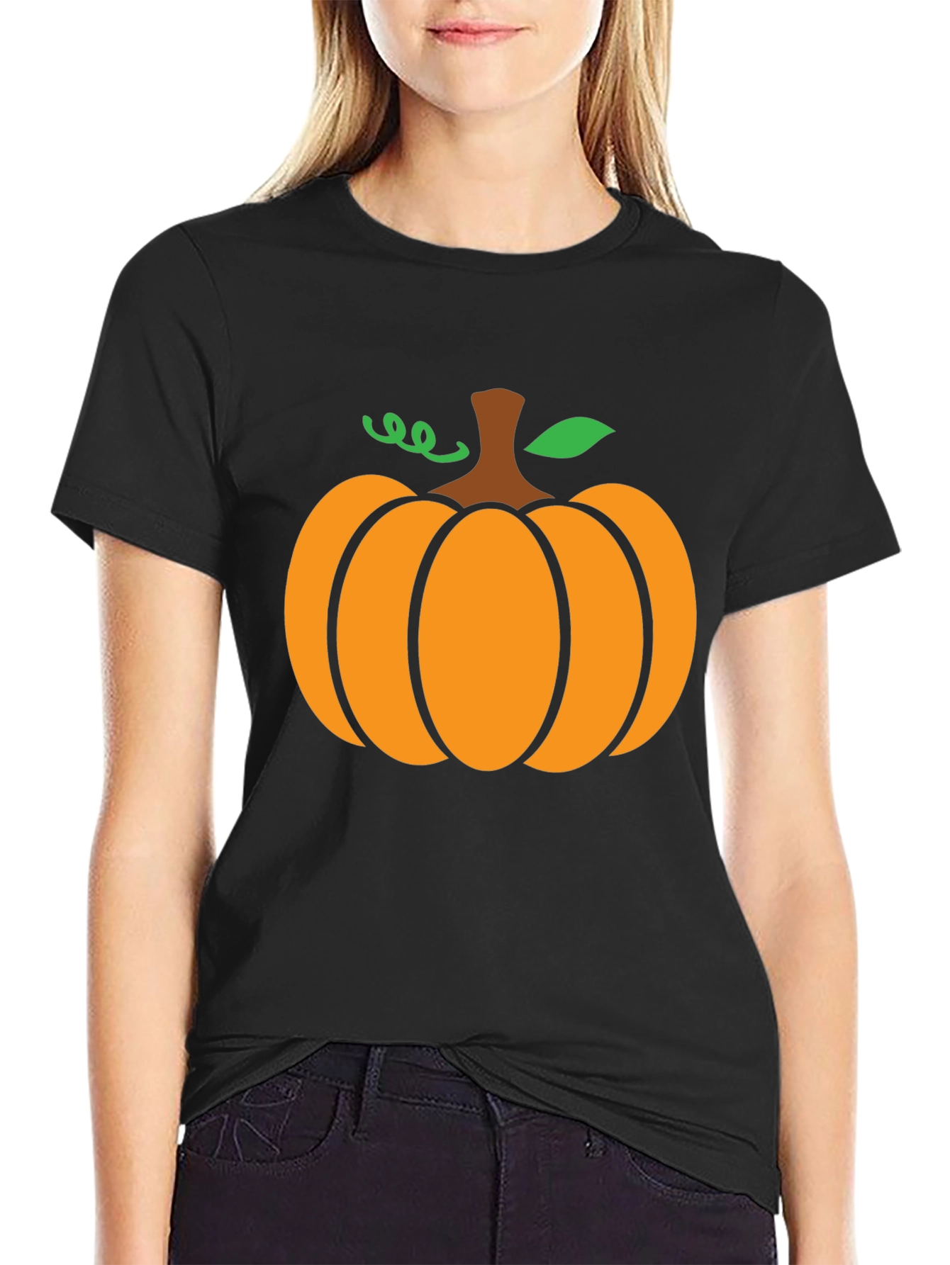 Pumpkin Graphic Tee - Halloween Festive Shirt