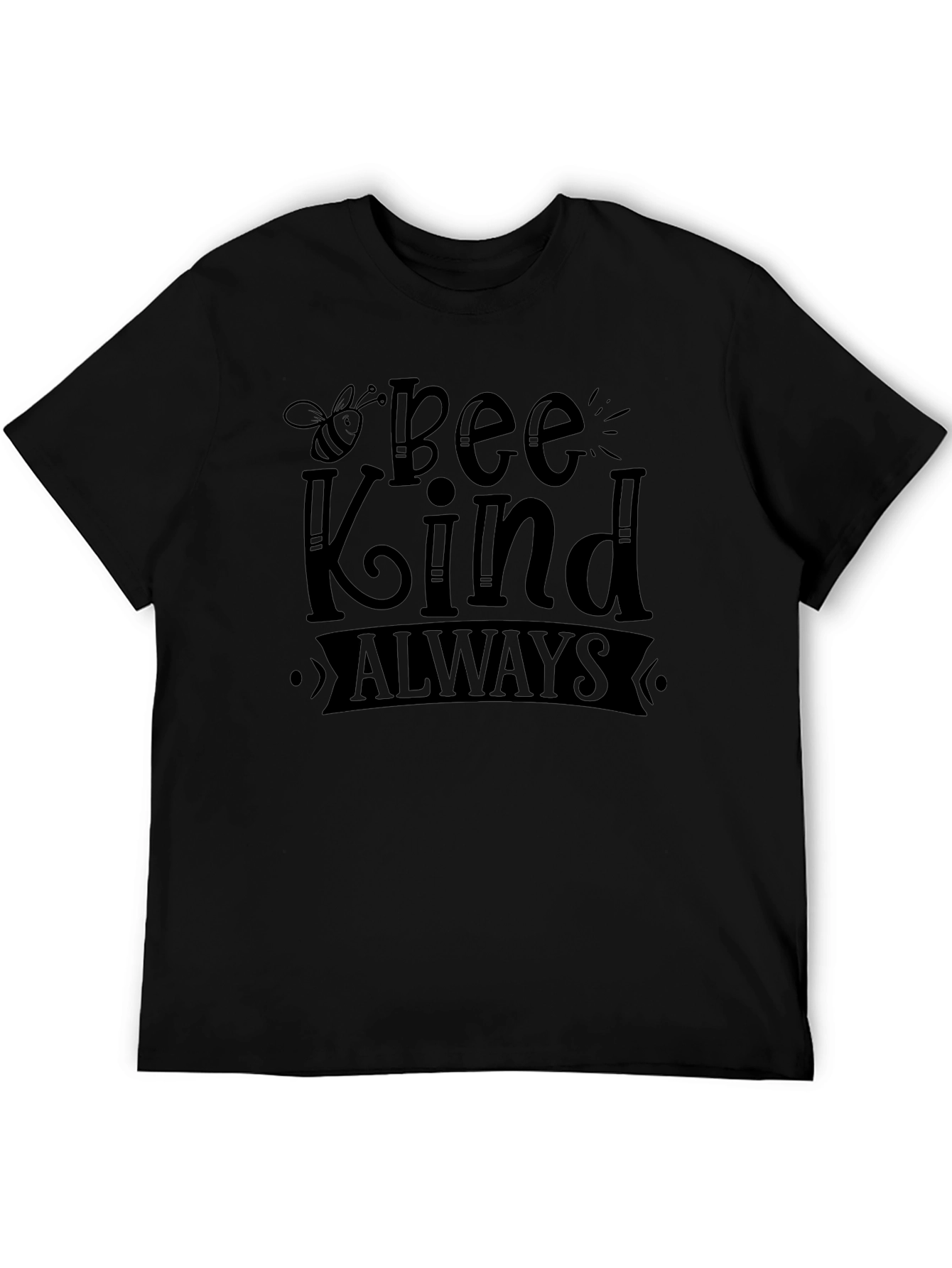 Bee Kind Always Black Graphic T-Shirt