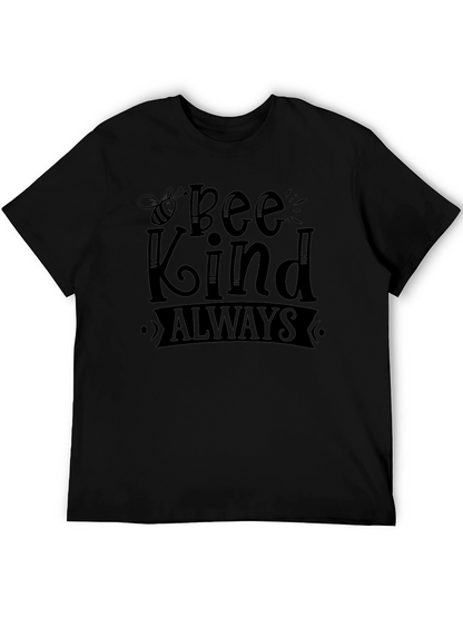 Bee Kind Always Black Graphic T-Shirt