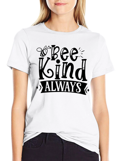 Bee Kind Always Black Graphic T-Shirt