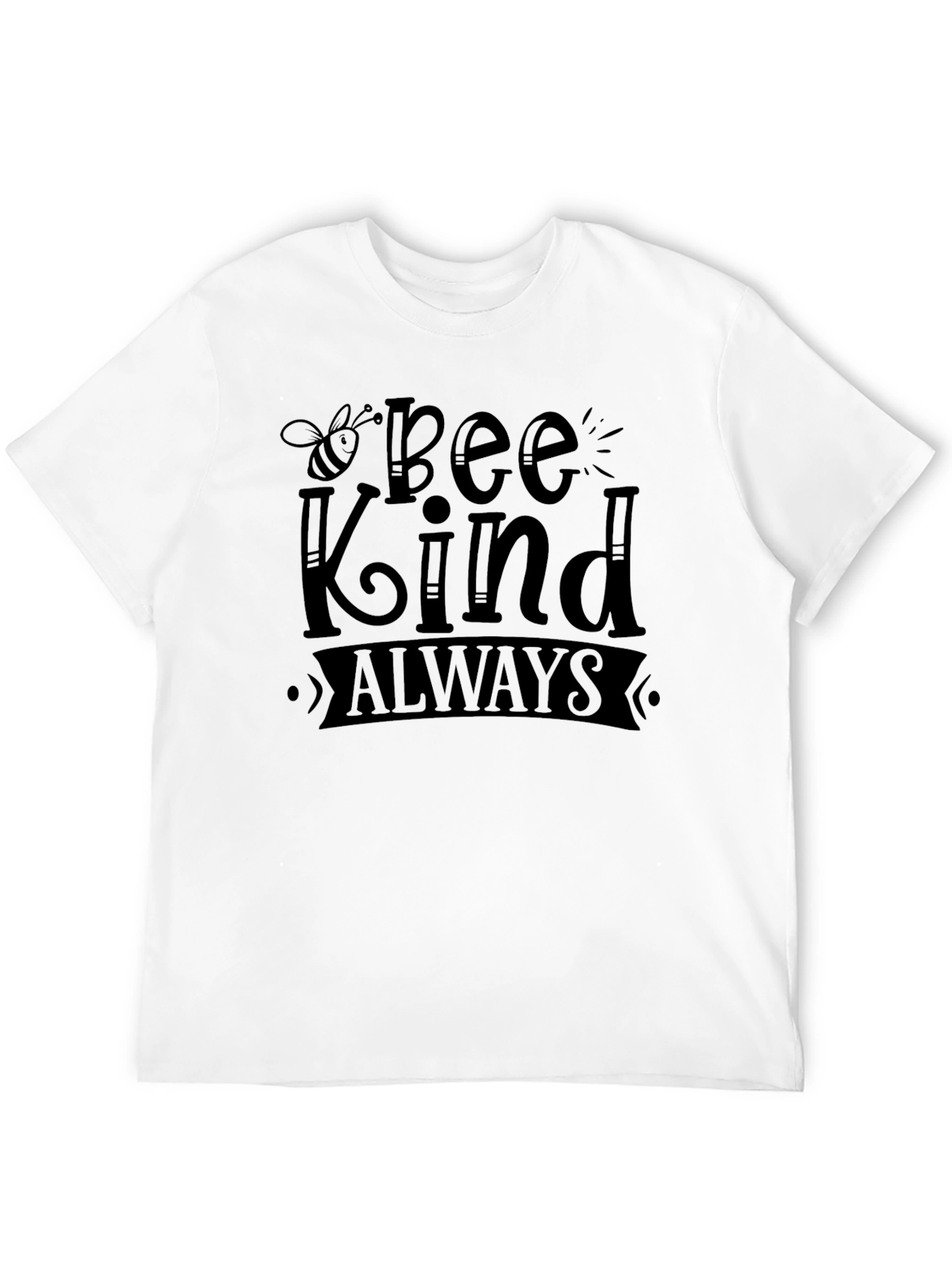 Bee Kind Always Black Graphic T-Shirt