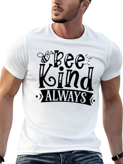 Bee Kind Always Black Graphic T-Shirt