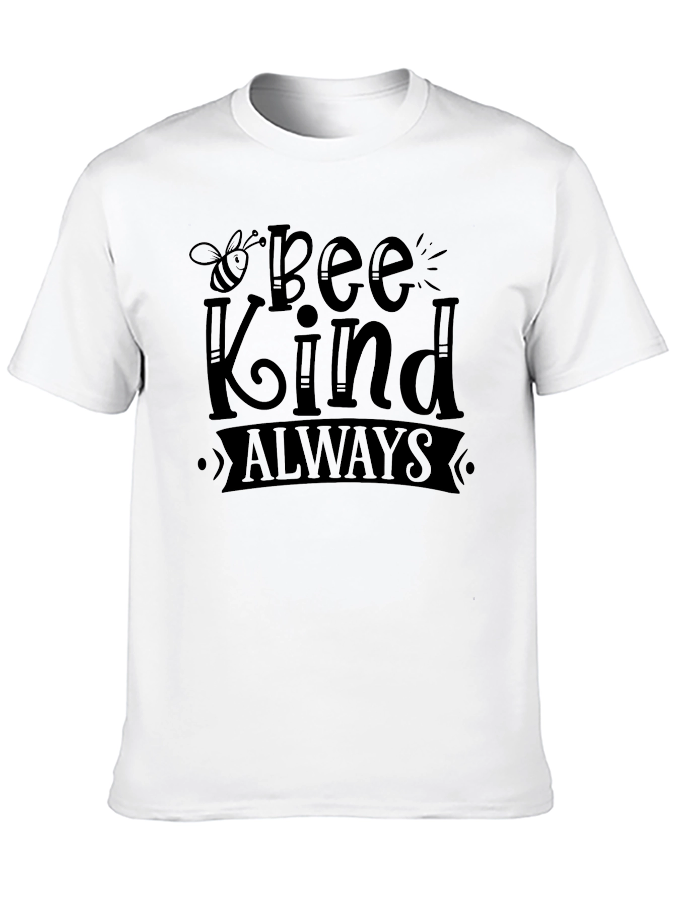 Bee Kind Always Black Graphic T-Shirt
