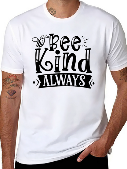 Bee Kind Always Black Graphic T-Shirt