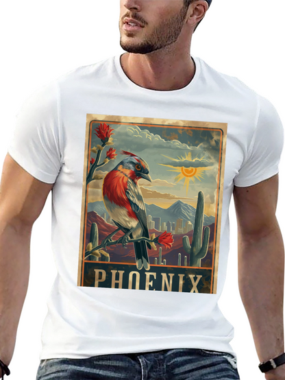 Phoenix Arizona Bird Graphic T-Shirt