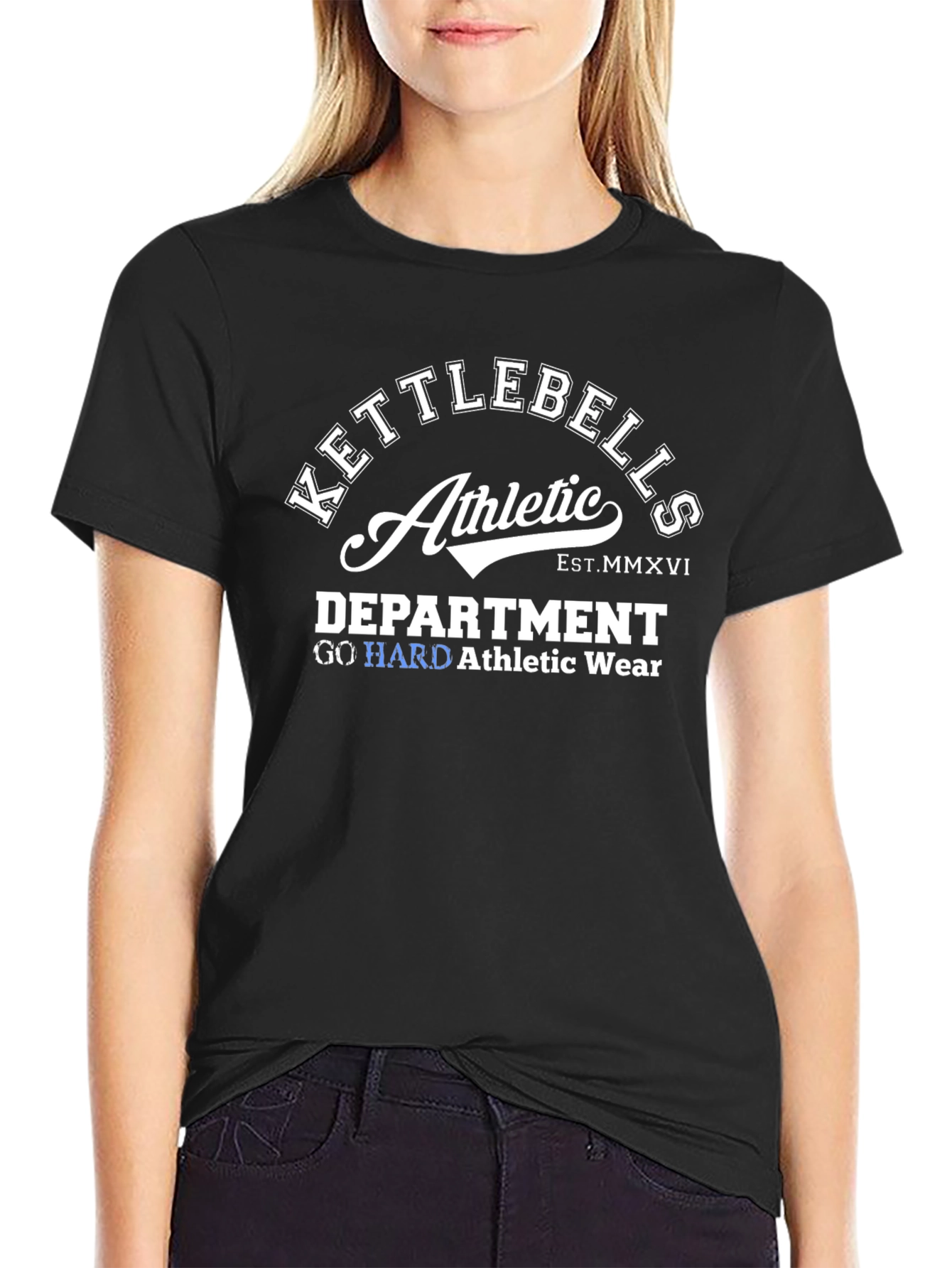 Kettlebells Athletic Department Black T-Shirt