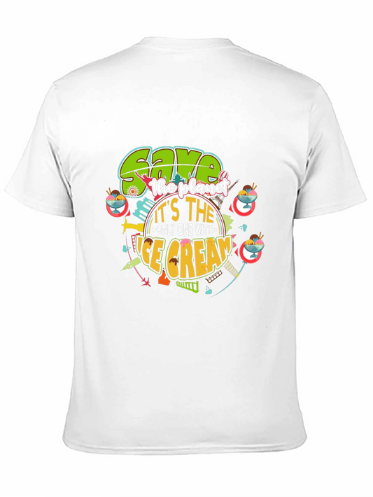 Save the Planet Ice Cream T-Shirt - Graphic Tee