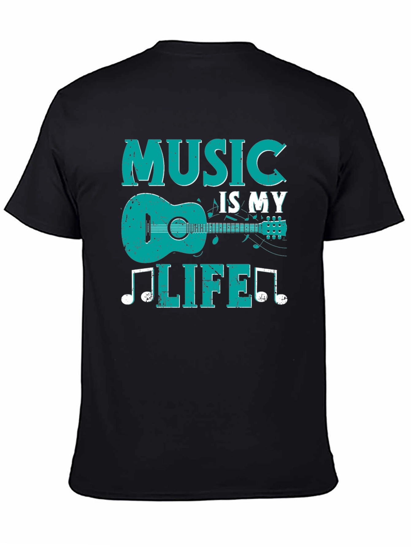 Music Is My Life T-Shirt - Guitar Design