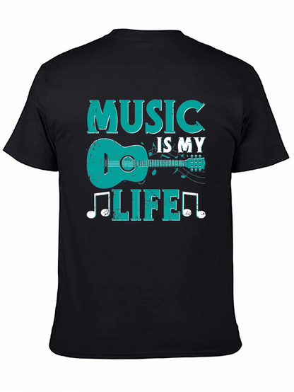 Music Is My Life T-Shirt - Guitar Design