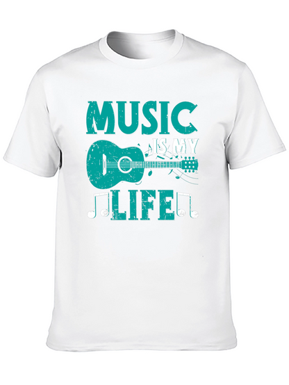 Music Is My Life T-Shirt - Guitar Design