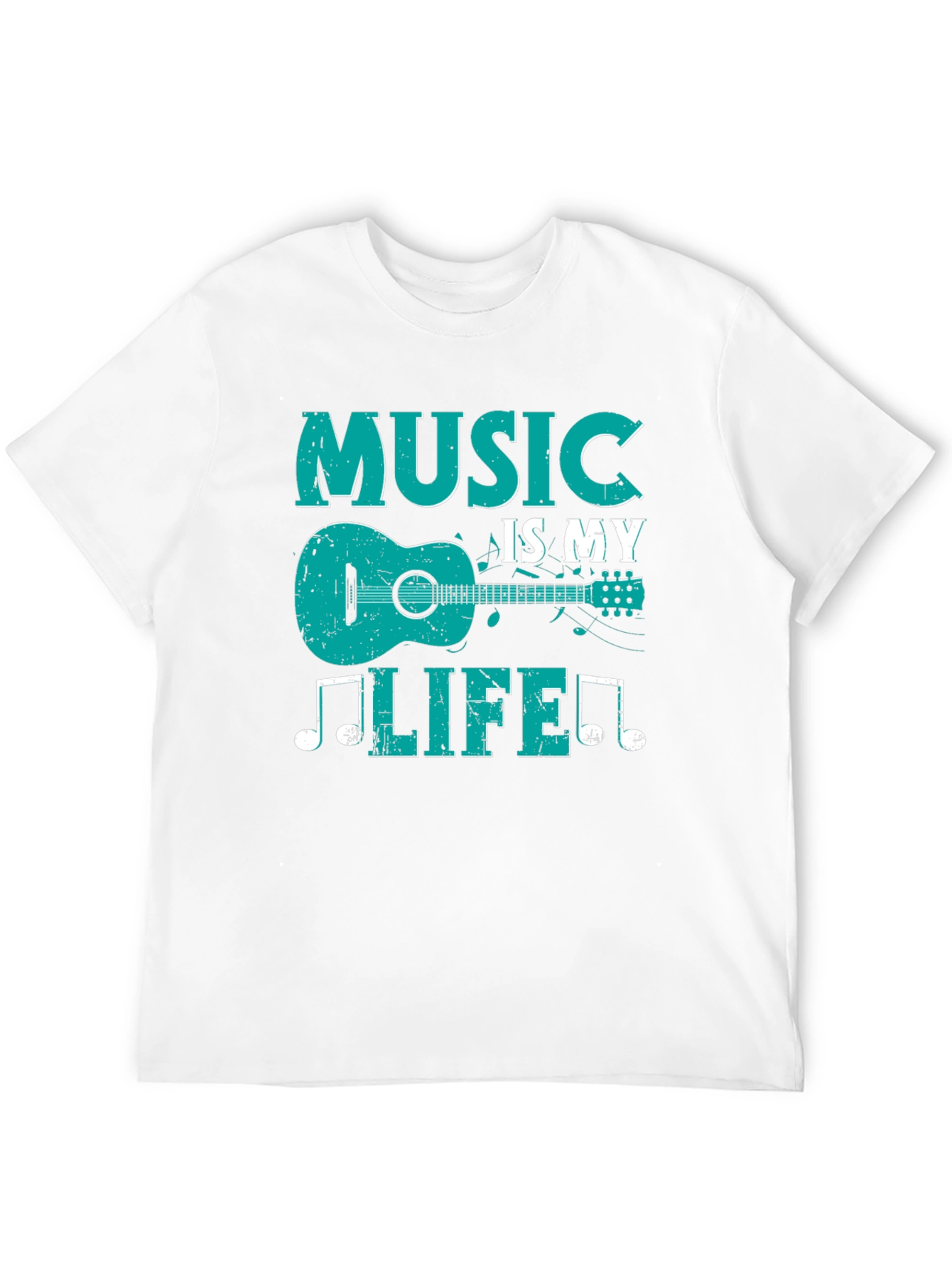 Music Is My Life T-Shirt - Guitar Design