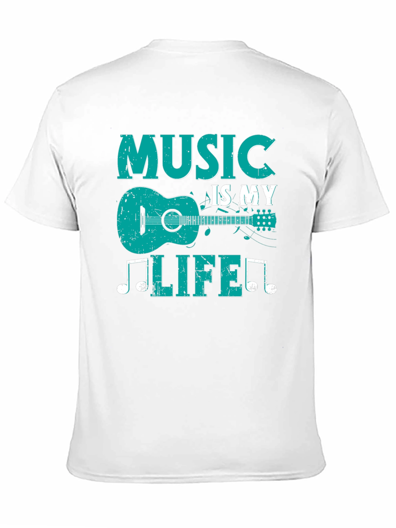 Music Is My Life T-Shirt - Guitar Design