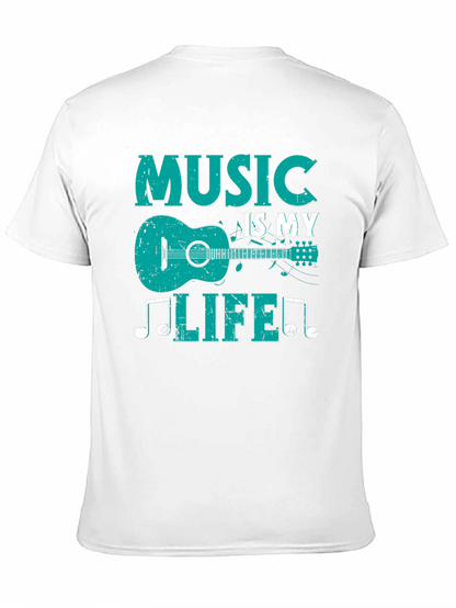 Music Is My Life T-Shirt - Guitar Design