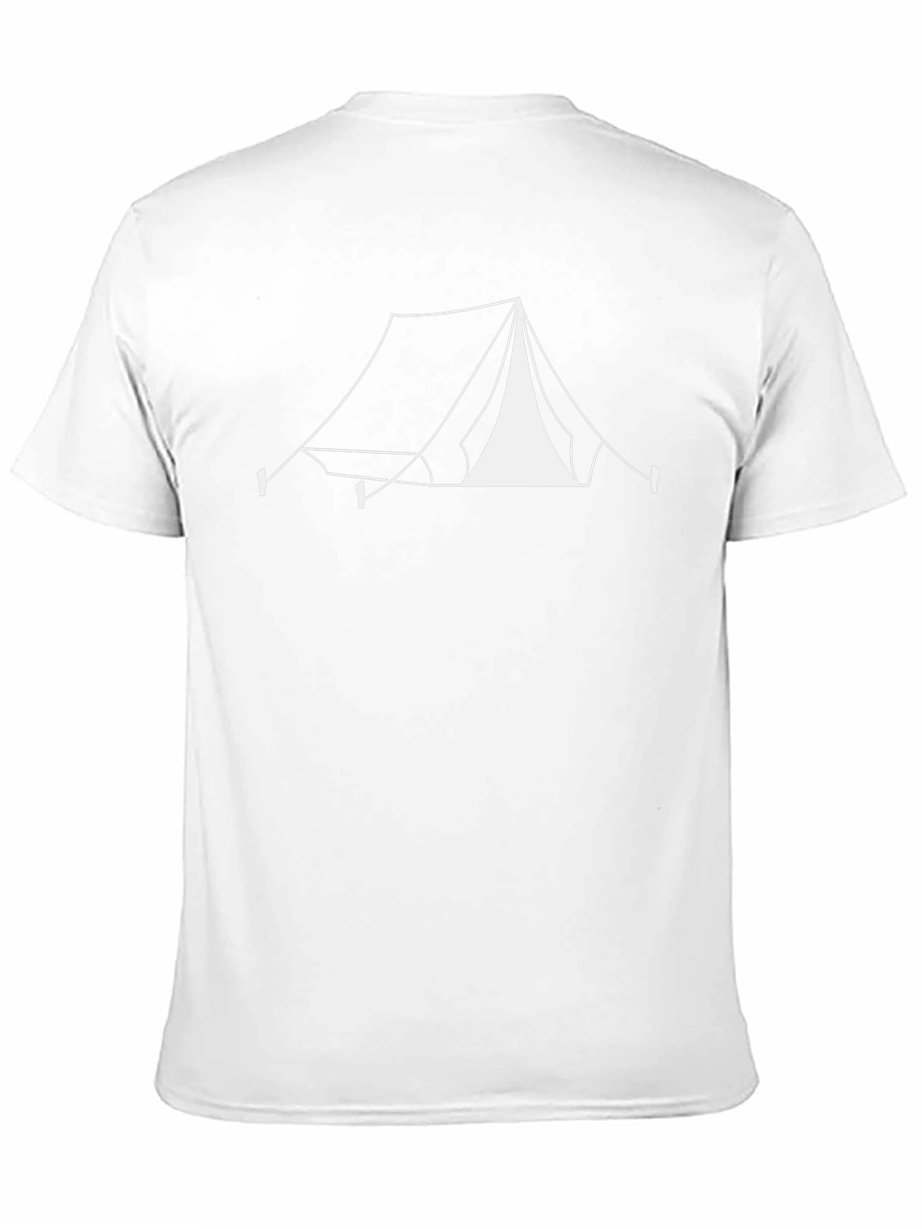 Camping Tent Graphic Tee - Black