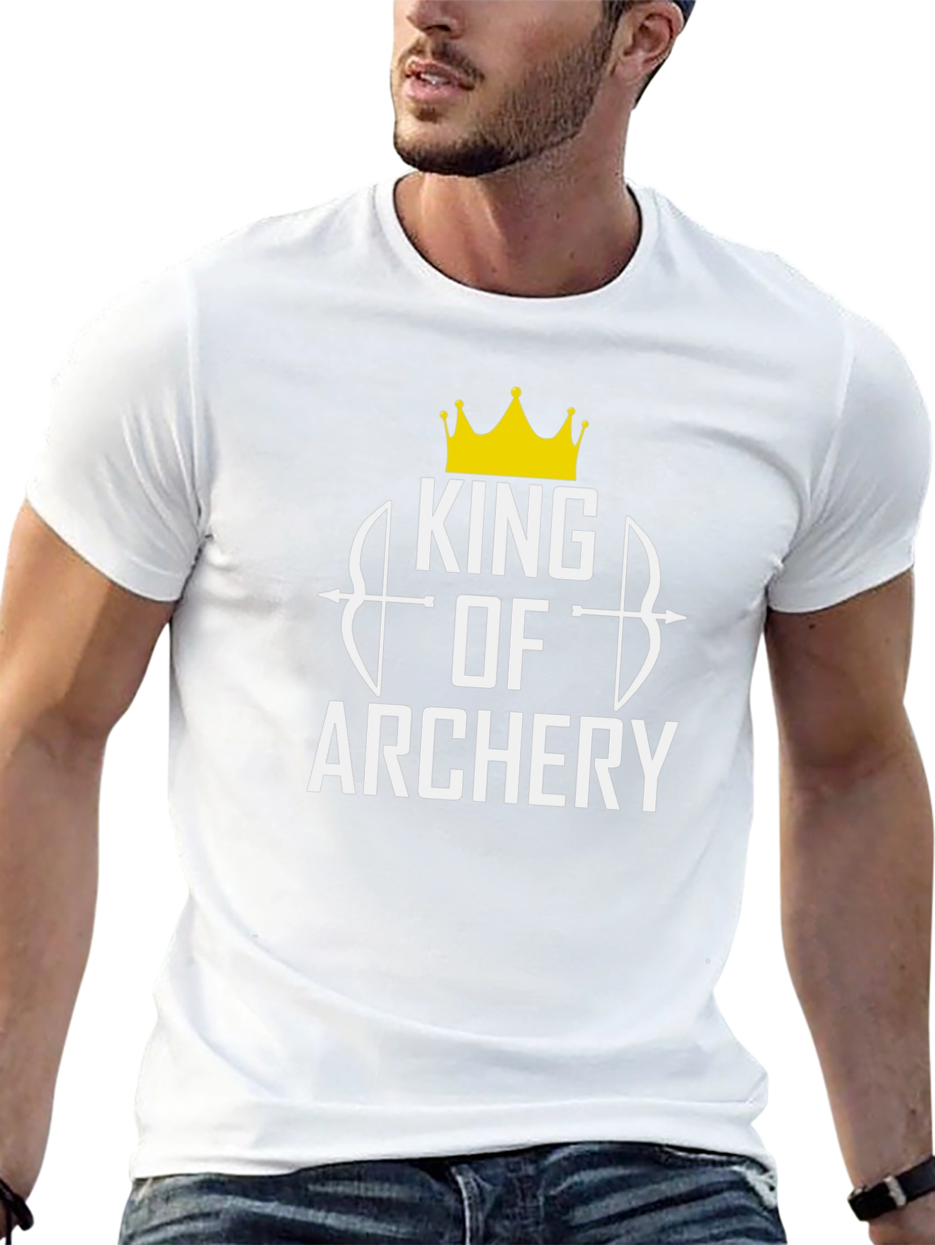 King of Archery Graphic T-Shirt - Black