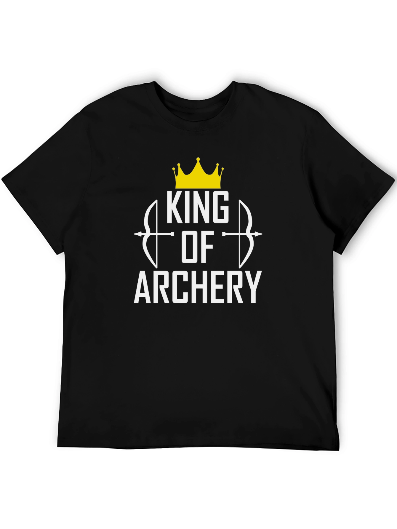 King of Archery Graphic T-Shirt - Black