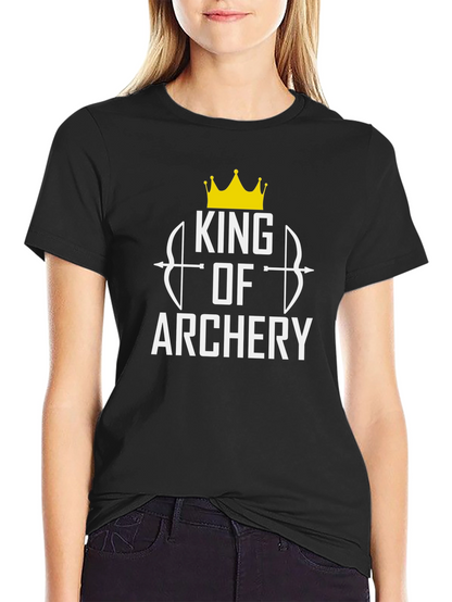 King of Archery Graphic T-Shirt - Black